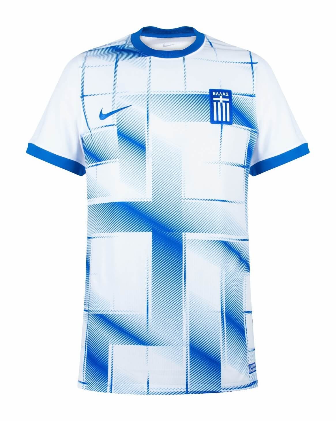 Camisa Seleção da Grécia Home Branca/Azul 2023/24 Masculina Camisa Seleção da Grécia Home Branca/Azul 2023/24 Masculina