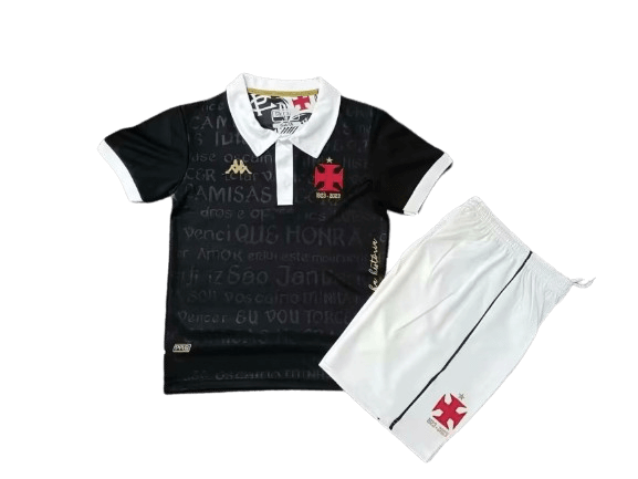 Kit Infantil Vasco da Gama Preto III 2023/24 Unissex Kit Infantil Vasco da Gama Preto III 2023/24 Unissex