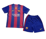 Kit Infantil Barcelona Home Azul/Vermelho 2014/15 Unissex