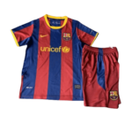 Kit Infantil Barcelona Home Azul/Vermelho 2010/11 Unissex