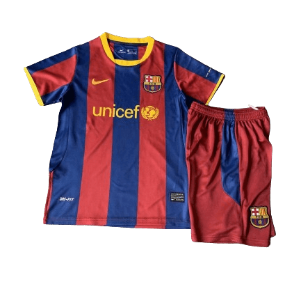 Kit Infantil Barcelona Home Azul/Vermelho 2010/11 Unissex