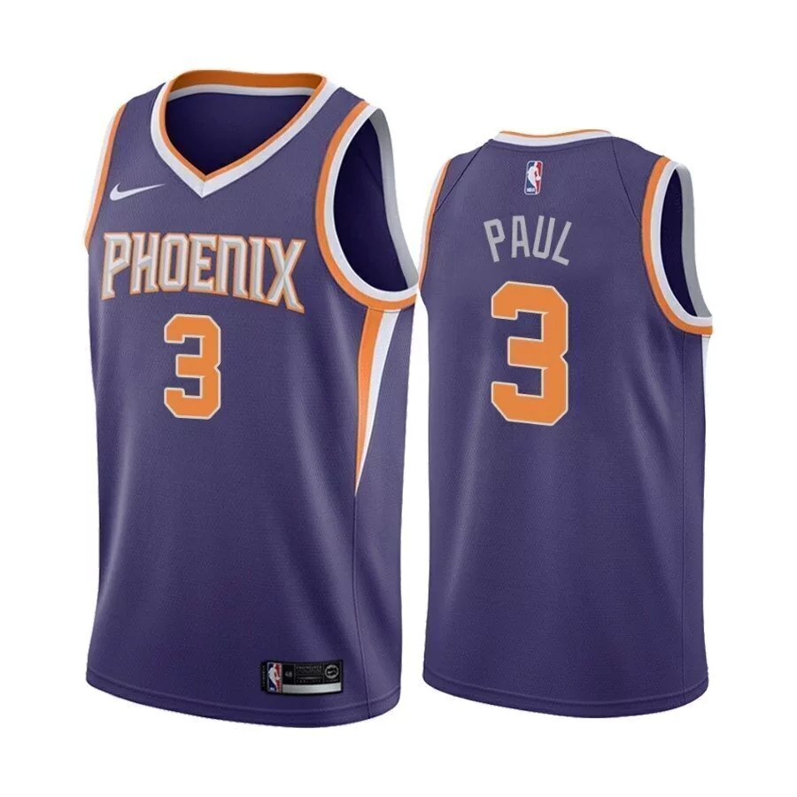 Regata NBA Phoenix Suns Roxo Paul #3 Regata NBA Phoenix Suns Roxo Paul #3