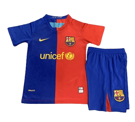 Kit Infantil Barcelona Home Azul/Vermelho 2008/09 Unissex
