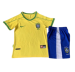 Kit Infantil Seleção do Brasil Amarela 1998 Unissex