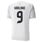 Camisa Manchester City Branca Haaland #9 Dragão de Madeira 2024/25