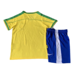 Kit Infantil Seleção do Brasil Amarela 1998 Unissex