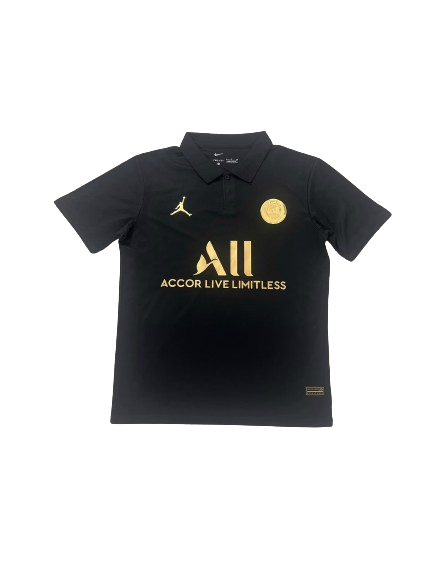 Camisa Polo PSG Preta/Dourada 2023/24 Masculina