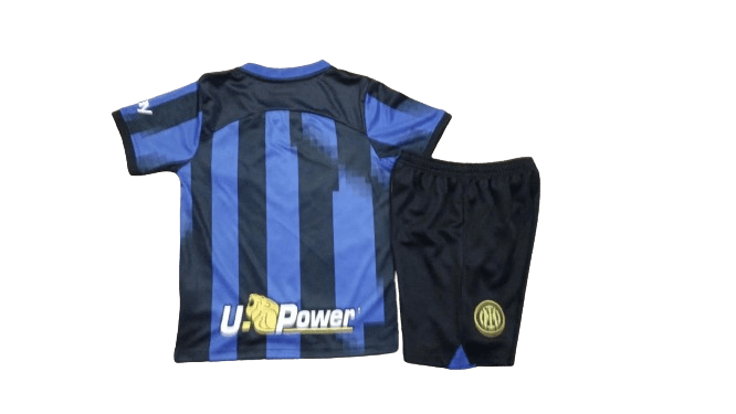 Kit Infantil Inter de Milão Transformers Home Azul 2023/24 Unissex Kit Infantil Inter de Milão Transformers Home Azul 2023/24 Unissex