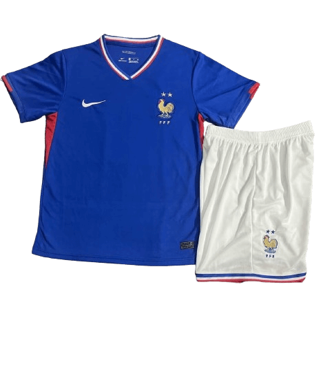 Kit Infantil Seleção da França Azul 2023/24 Unissex Kit Infantil Seleção da França Azul 2023/24 Unissex