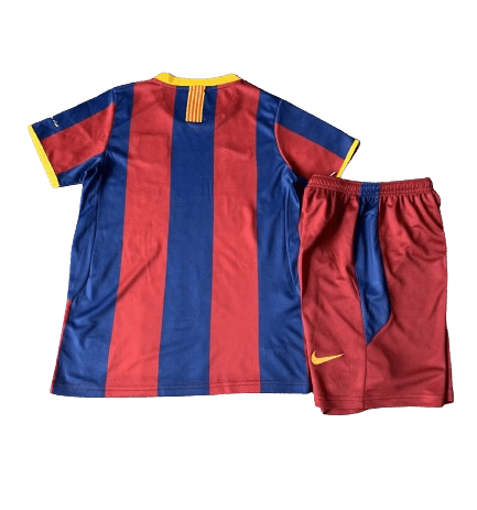 Kit Infantil Barcelona Home Azul/Vermelho 2010/11 Unissex Kit Infantil Barcelona Home Azul/Vermelho 2010/11 Unissex