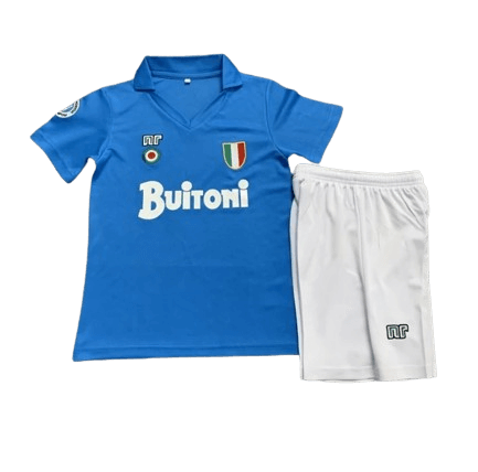 Kit Infantil Napoli Azul Home 1987/88 Unissex