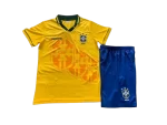 Kit Infantil Seleção do Brasil 1994 Amarela Unissex