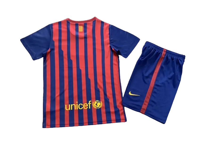 Kit Infantil Barcelona Home I Vermelha 2011/12 Unissex Kit Infantil Barcelona Home I Vermelha 2011/12 Unissex