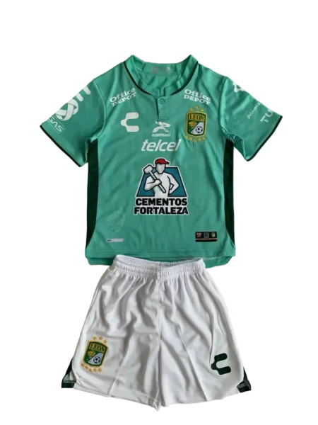 Kit Infantil Club Léon Third III Verde 2023/24 Unissex