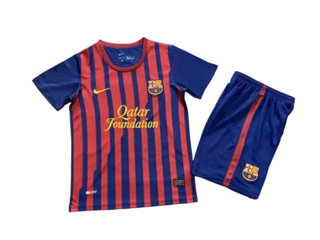 Kit Infantil Barcelona Home I Vermelha 2011/12 Unissex