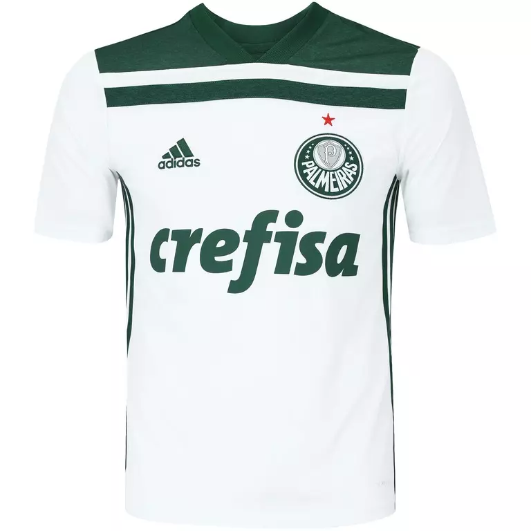 Camisa Palmeiras II Branca Fora 2018/19 Masculina Camisa Palmeiras II Branca Fora 2018/19 Masculina