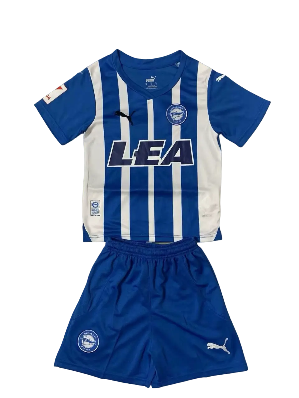Kit Infantil Alavés Azul Home I 2023/24 Unissex Kit Infantil Alavés Azul Home I 2023/24 Unissex