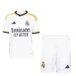 Kit Infantil Bellingham #5 Real Madrid I Branca 2023/24