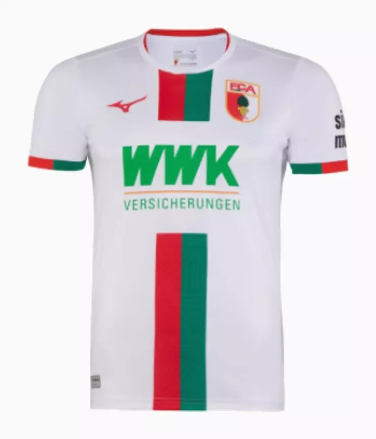 Camisa Augsburg Branca Home I 2023/24 Masculina Camisa Augsburg Branca Home I 2023/24 Masculina