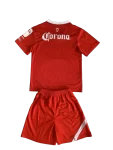 Kit Infantil Deportivo Toluca Home Vermelha 2023/24 Unissex