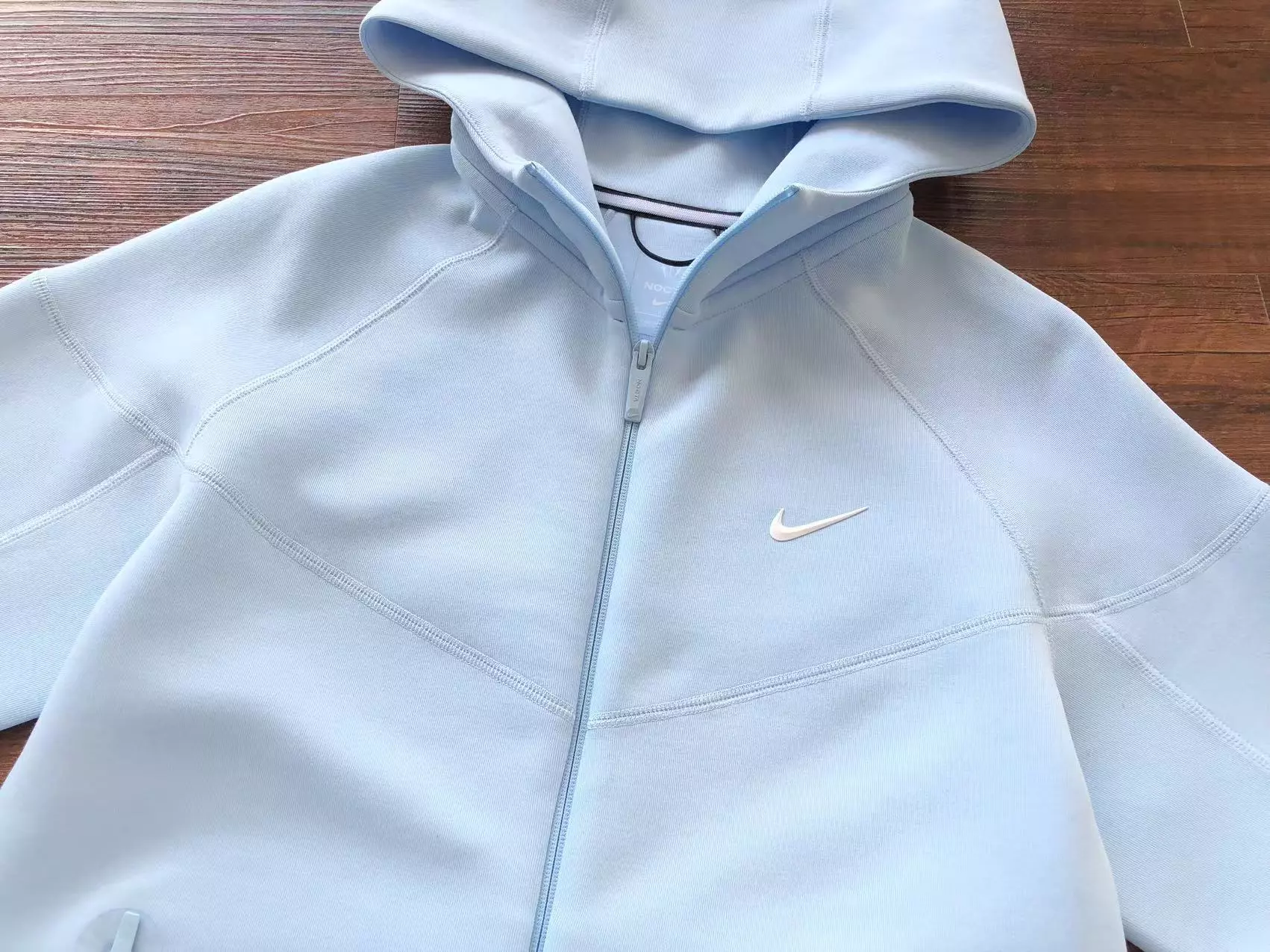 Conjunto Frio Nike Tech Fleece Nocta Azul Claro Conjunto Frio Nike Tech Fleece Nocta Azul Claro