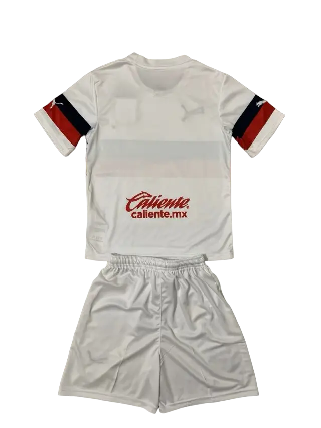 Kit Infantil Tapatio Branca Away II 2023/24 Unissex Kit Infantil Tapatio Branca Away II 2023/24 Unissex