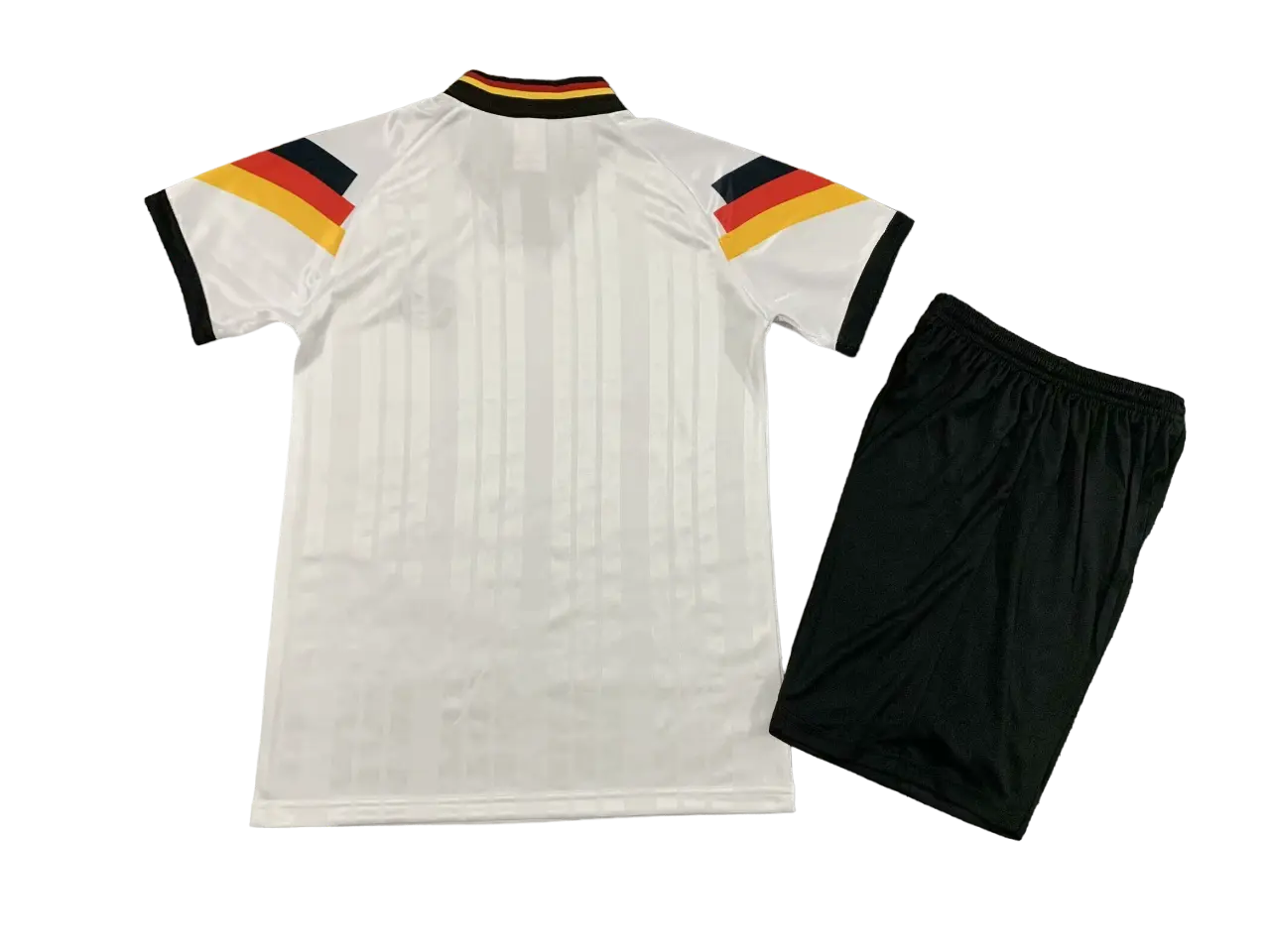 Kit Infantil Seleção da Alemanha 1992 Branca Home Unissex Kit Infantil Seleção da Alemanha 1992 Branca Home Unissex