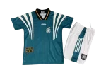 Kit Infantil Seleção da Alemanha 1996 Away Azul Unissex