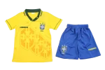 Kit Infantil Seleção do Brasil 1994 Amarela Unissex