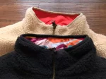 Casaco de Frio Nike Lã Reversível Preto/Bege Leap High Just do It