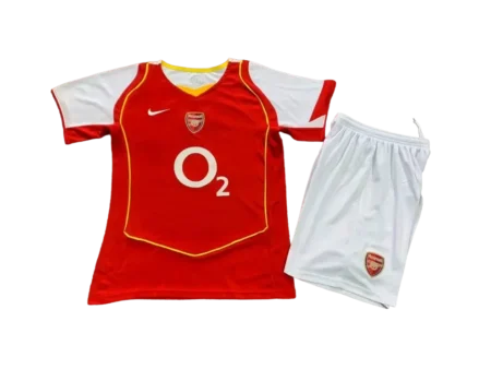 Kit Infantil Arsenal Home I Vermelho 2004/05 Unissex