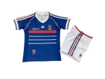 Kit Infantil Seleção da França Azul Home I 1998 Unissex