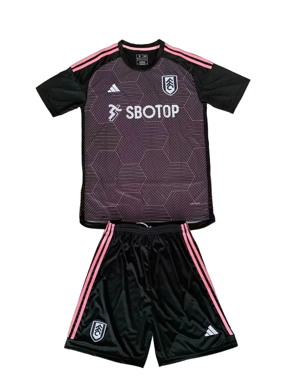 Kit Infantil Fulham Third III Preta 2023/24 Unissex Kit Infantil Fulham Third III Preta 2023/24 Unissex