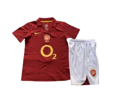 Kit Infantil Arsenal Home I Vermelho 2005/06 Unissex