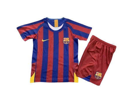Kit Infantil Barcelona Home I Vermelha 2005/06 Unissex