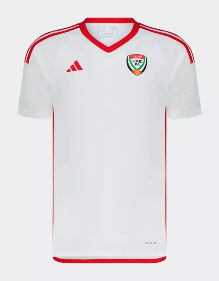 Camisa Emirados Árabes I Branca 2023/24 Masculina Camisa Emirados Árabes I Branca 2023/24 Masculina