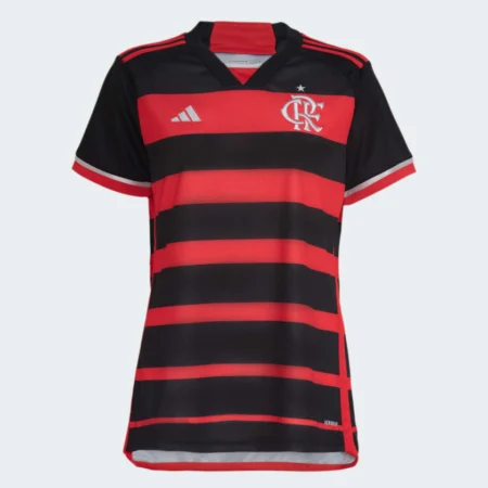 Nova Camisa Flamengo Vermelha I Home 2024/25 Feminina