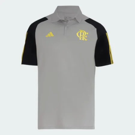 Camisa Polo Flamengo Cinza Viagem 2024/25 Masculina