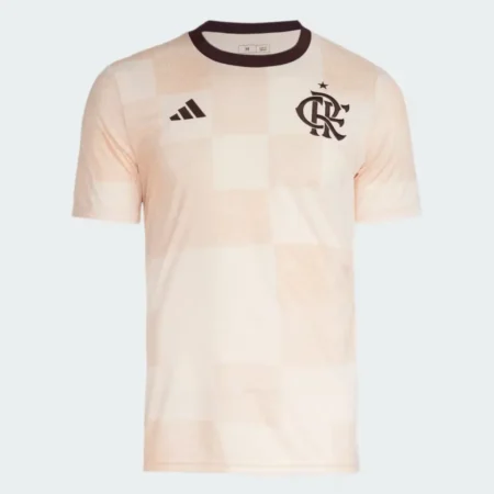 Camisa Flamengo Pré-Jogo Cor Pêssego 2024/25 Masculina