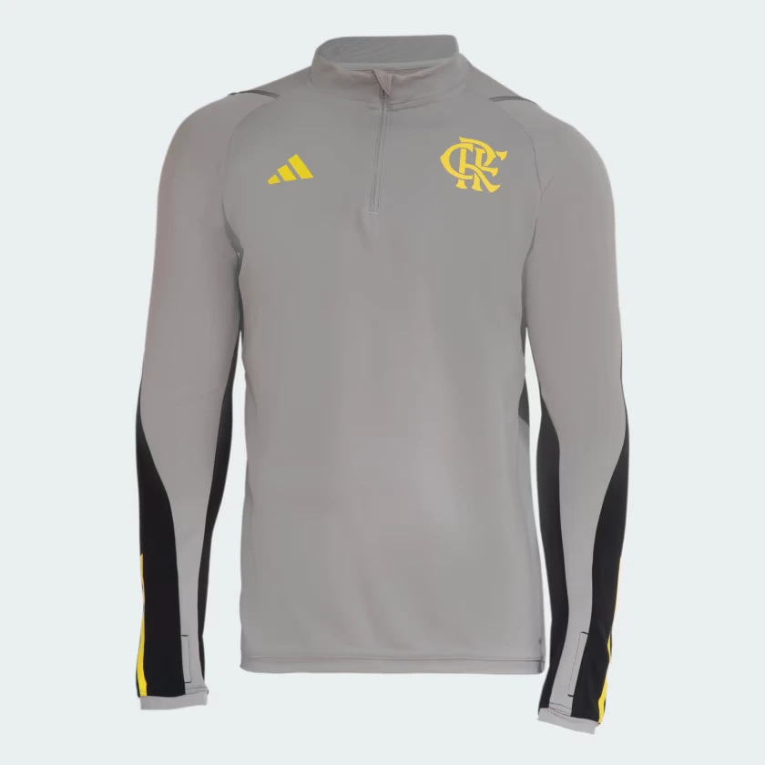 Moletom_Treino_Comissao_Flamengo_Cinza_IP8224_01_laydown Jaqueta Moletom Flamengo Cinza Treino 2024/25 Masculina
