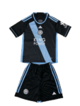 Kit Infantil Leicester Preto II 2023/24 Unissex