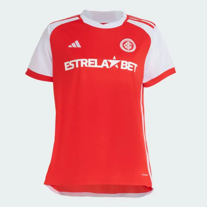 Camisa Internacional Vermelha I Casa 2024/25 Feminina Camisa Internacional Vermelha I Casa 2024/25 Feminina