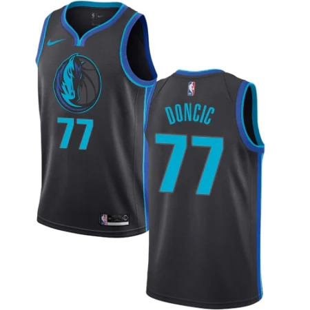 Regata NBA Dallas Mavericks City Preta 2018/19 Doncic #77