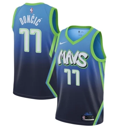 Regata NBA Dallas Mavericks City Edição Azul 19-20 - Doncic #77