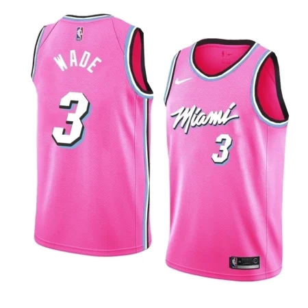 Regata NBA Miami Heat Vice City Rosa Wade #3