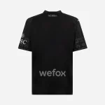 Camisa Quatro do Milan Preta Gola Polo 2024 Masculina