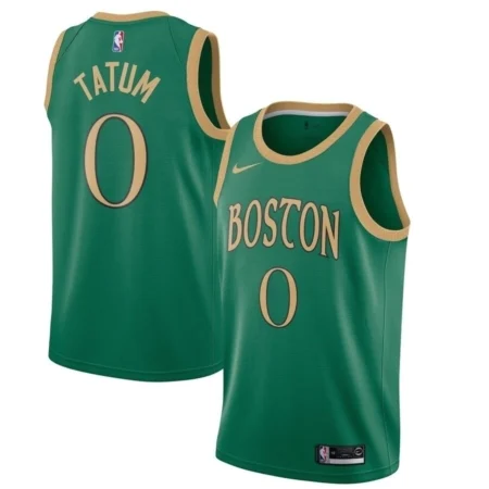 Regata NBA Boston Celtics Verde/Dourado - Tatum #0