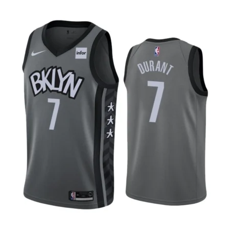 Regata NBA Brooklyn Nets City Cinza - Durant #7