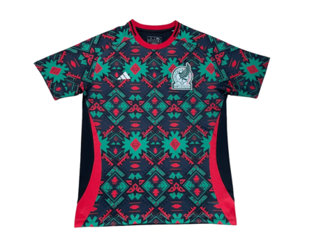 Camisa México Treino Vermelha/Verde 2024/25 Masculina