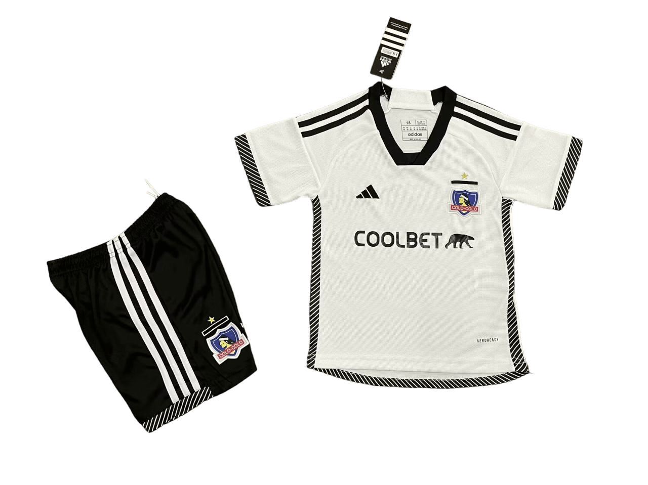 Kit Infantil Colo Colo Branca Home I 2024/25 Unissex Kit Infantil Colo Colo Branca Home I 2024/25 Unissex